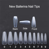 Ballet Fake Nails | Natural Fake Nails | Gloryas Beauty Store