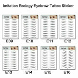 Waterproof 6D Eyebrow Tattoo Semi-Permanent Embroidery Natural Long Lasting Fake Eyebrow