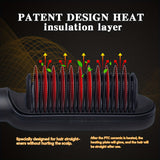 Electric Hair Straightener Brush | Hair Brush | Gloryas Beauty Store