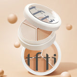 TFTI Three Colors Concealer Concealer Plate Cover Facial Spots Acne Marks Smear-proof Makeup Foundation Cream Dark Circles Dry Oily Skin