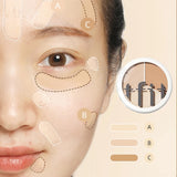 TFTI Three Colors Concealer Concealer Plate Cover Facial Spots Acne Marks Smear-proof Makeup Foundation Cream Dark Circles Dry Oily Skin