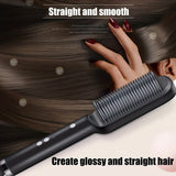Electric Hair Straightener Brush | Hair Brush | Gloryas Beauty Store