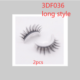 Reusable 3D Mink Lashes Natural False Eyelashes Self Adhesive Fake Glue Free Makeup Eyelash Extension Silk